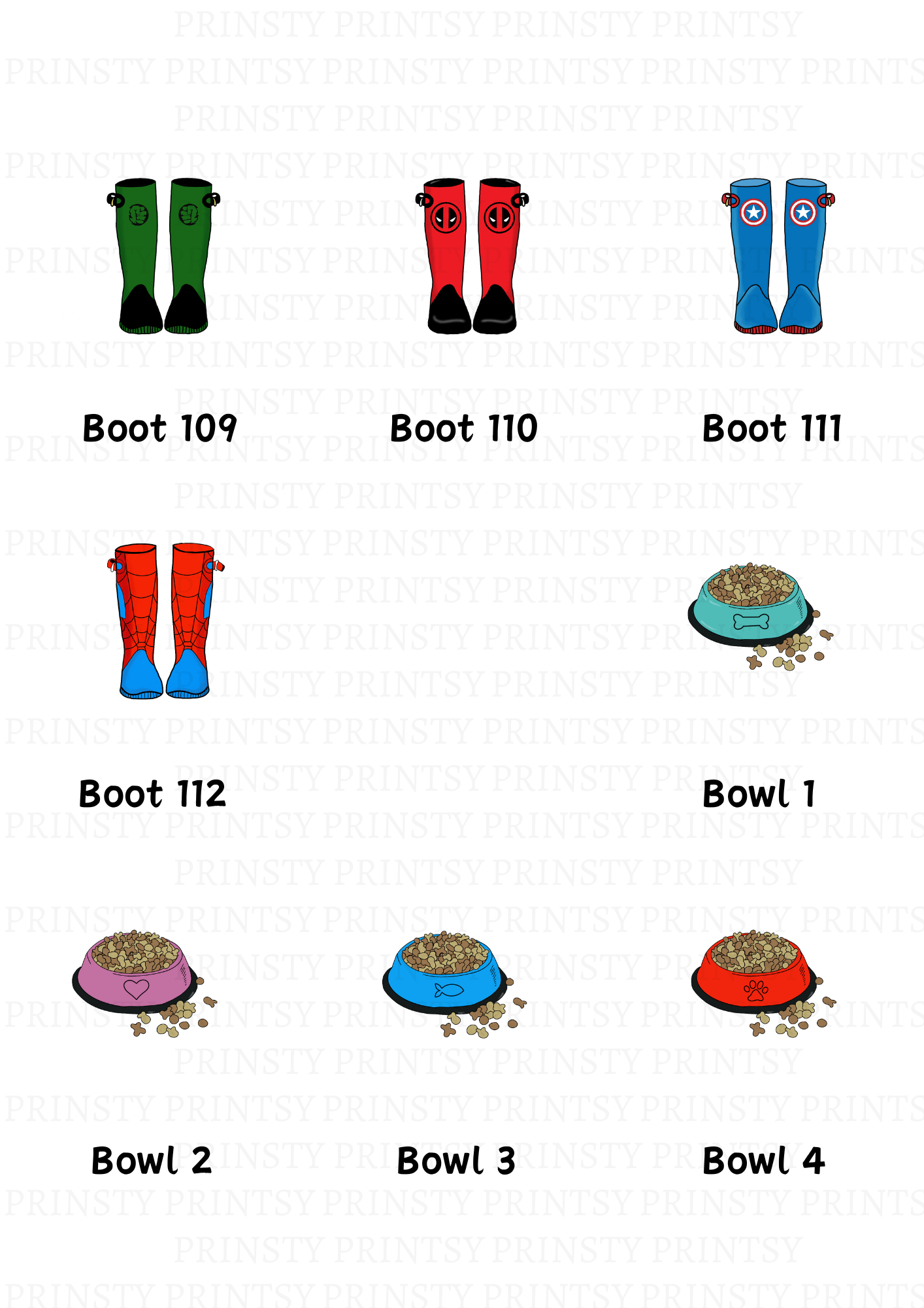 Family Boot Wall Art