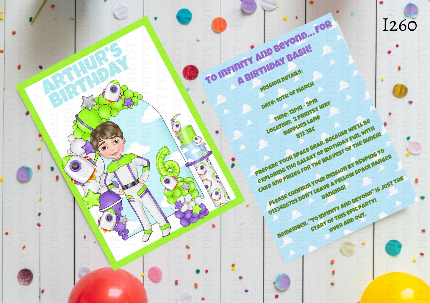 Toy Land Dude Invite