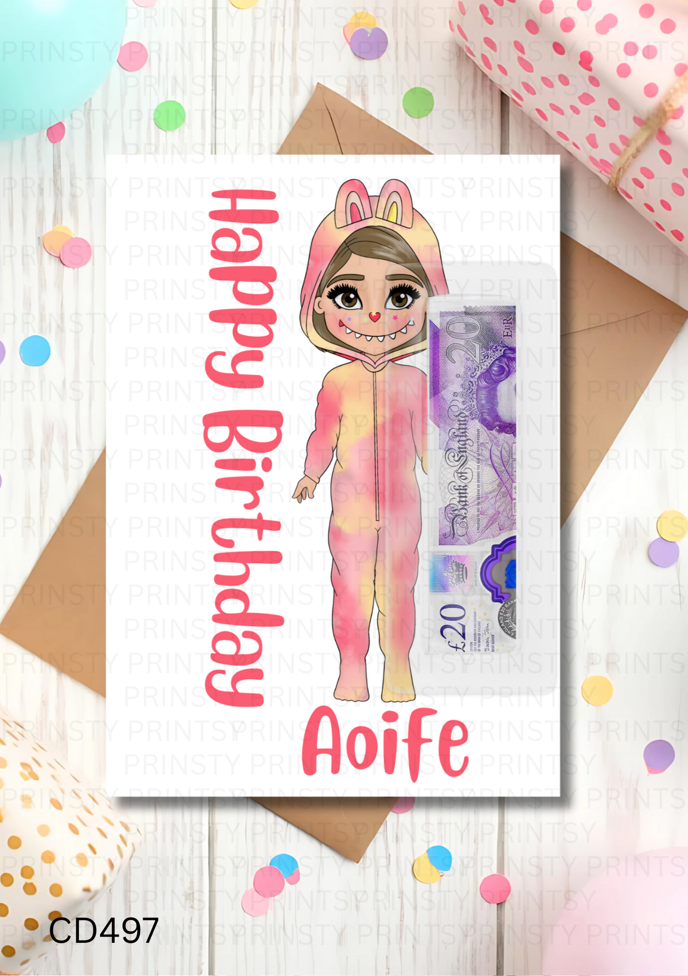 Mini Magic Monster Dolly Money Card