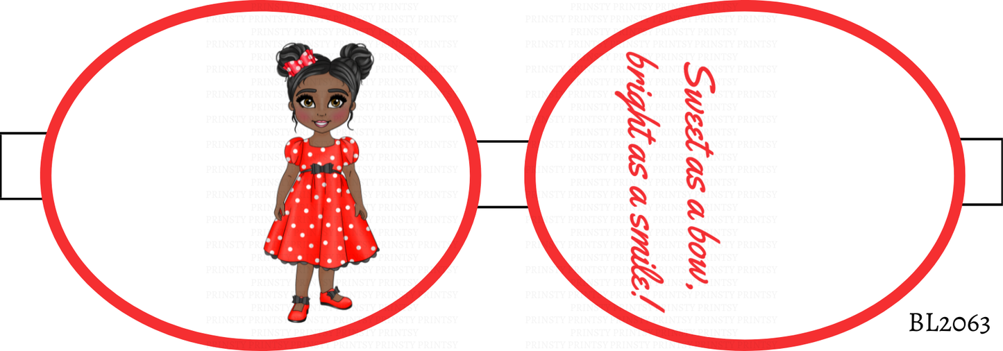 Spotty Dress Dolly Bow Loop