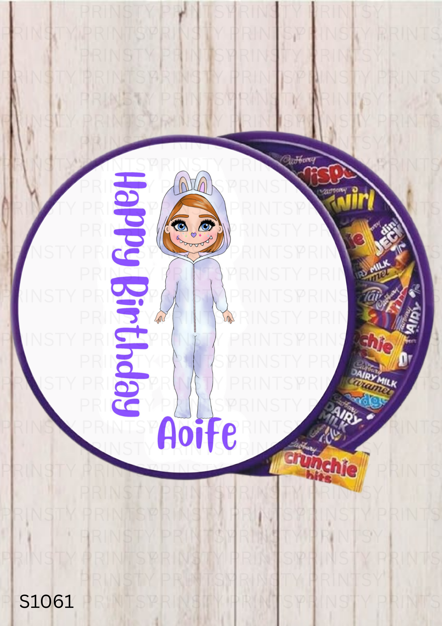 Mini Magic Monster Dolly Chocolate Tub Sticker