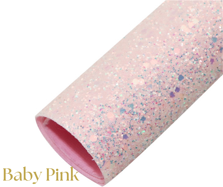 Baby Pink Chunky Glitter Sheet