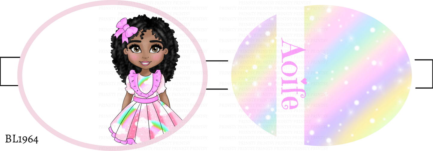 Rainbow Dolly Bow Loop