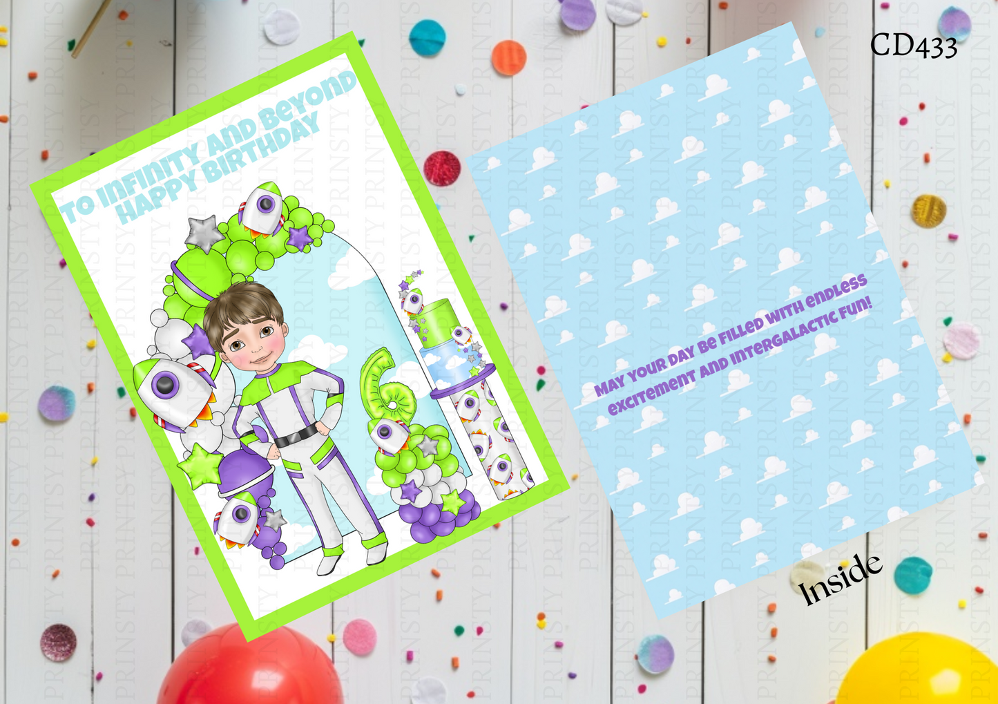 Toy Land Dude Celebration Card