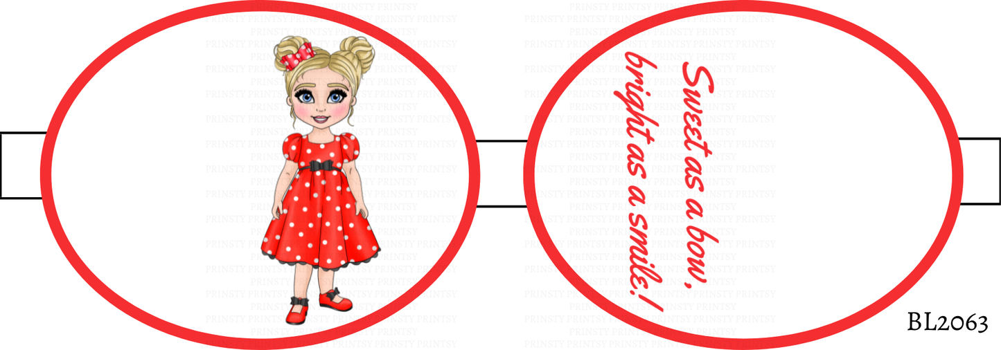 Spotty Dress Dolly Bow Loop