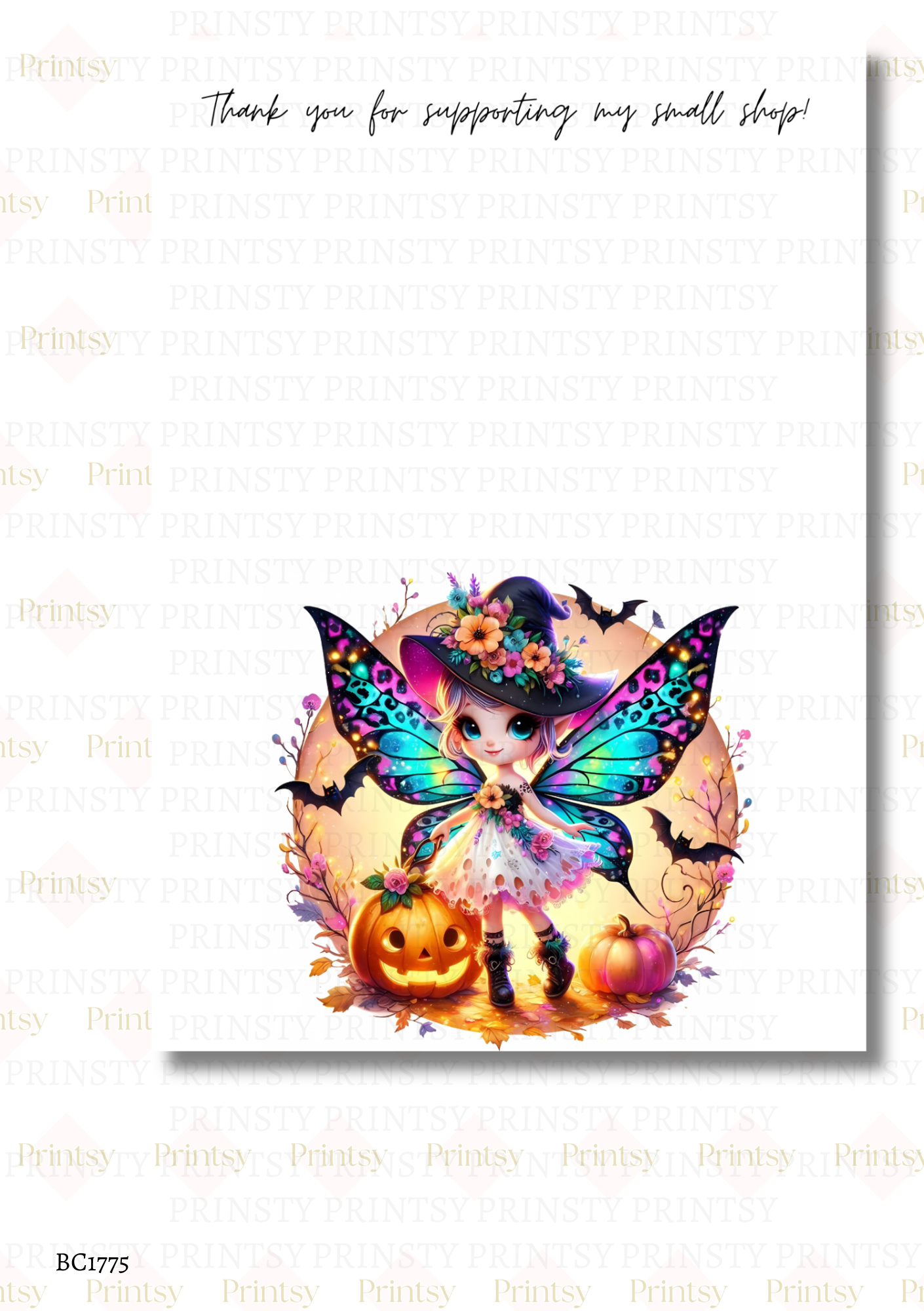 Halloween Fairy Bow Card