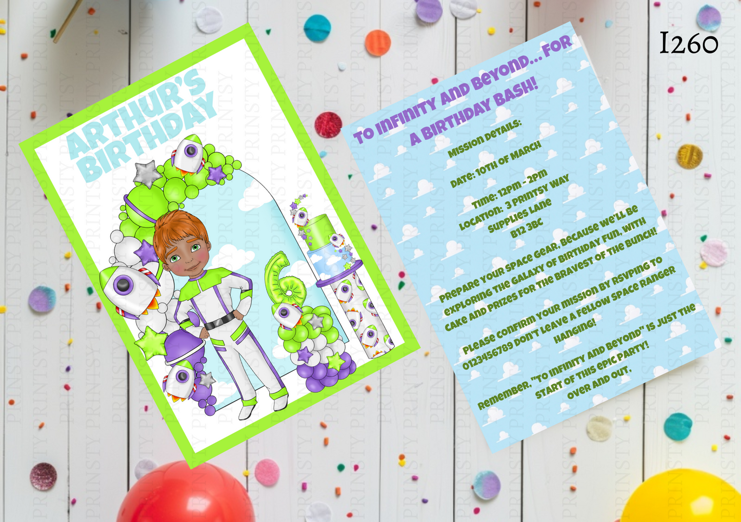 Toy Land Dude Invite