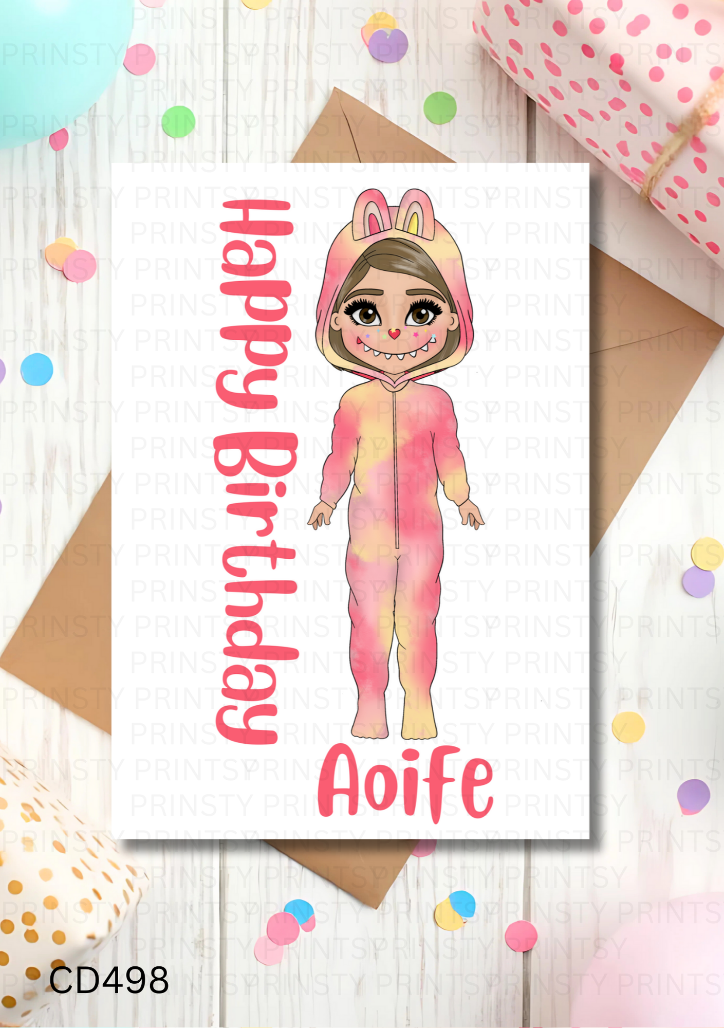 Mini Magic Monster Dolly Celebration Card