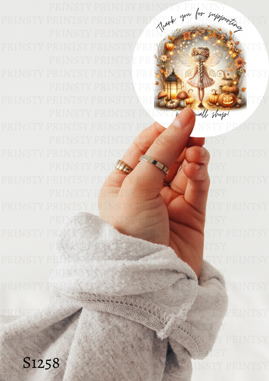 Cute Autumn Fairy Sticker Sheet