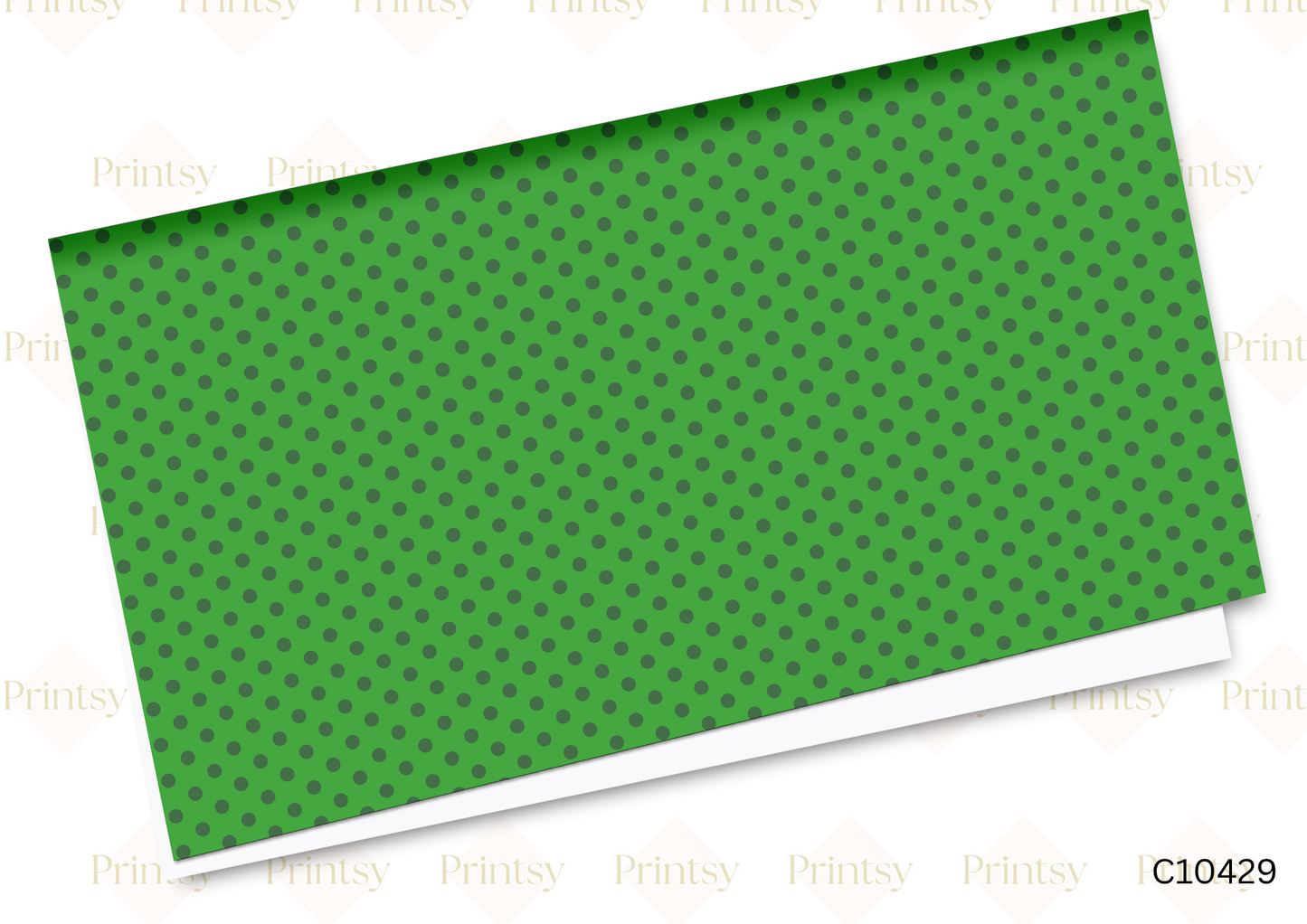 Green Spots Canvas