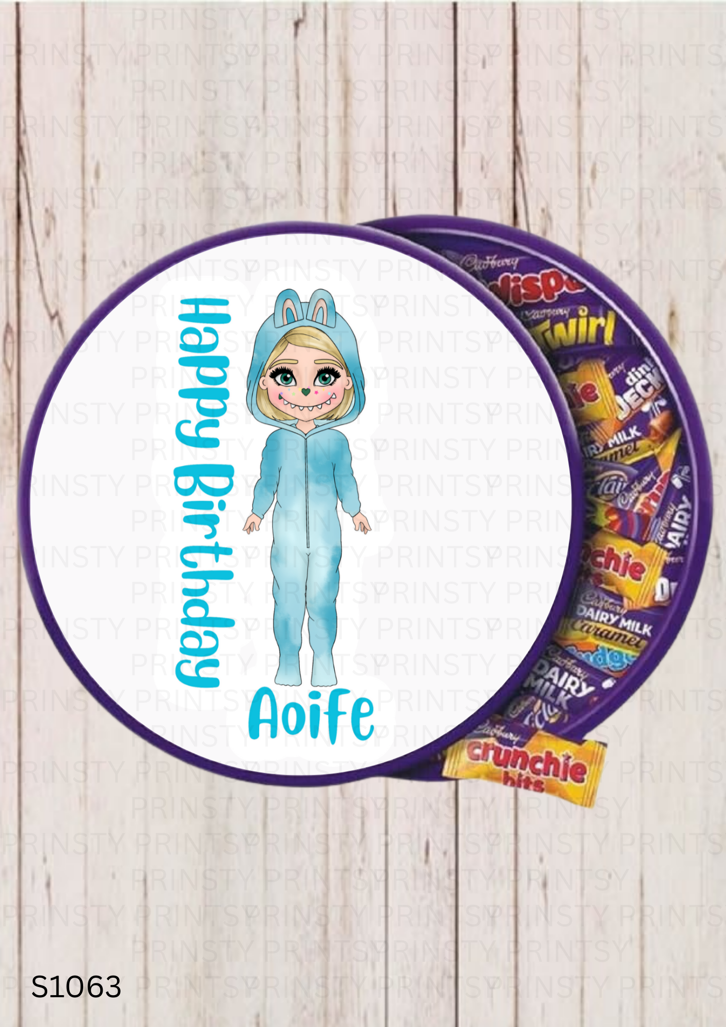 Mini Magic Monster Dolly Chocolate Tub Sticker
