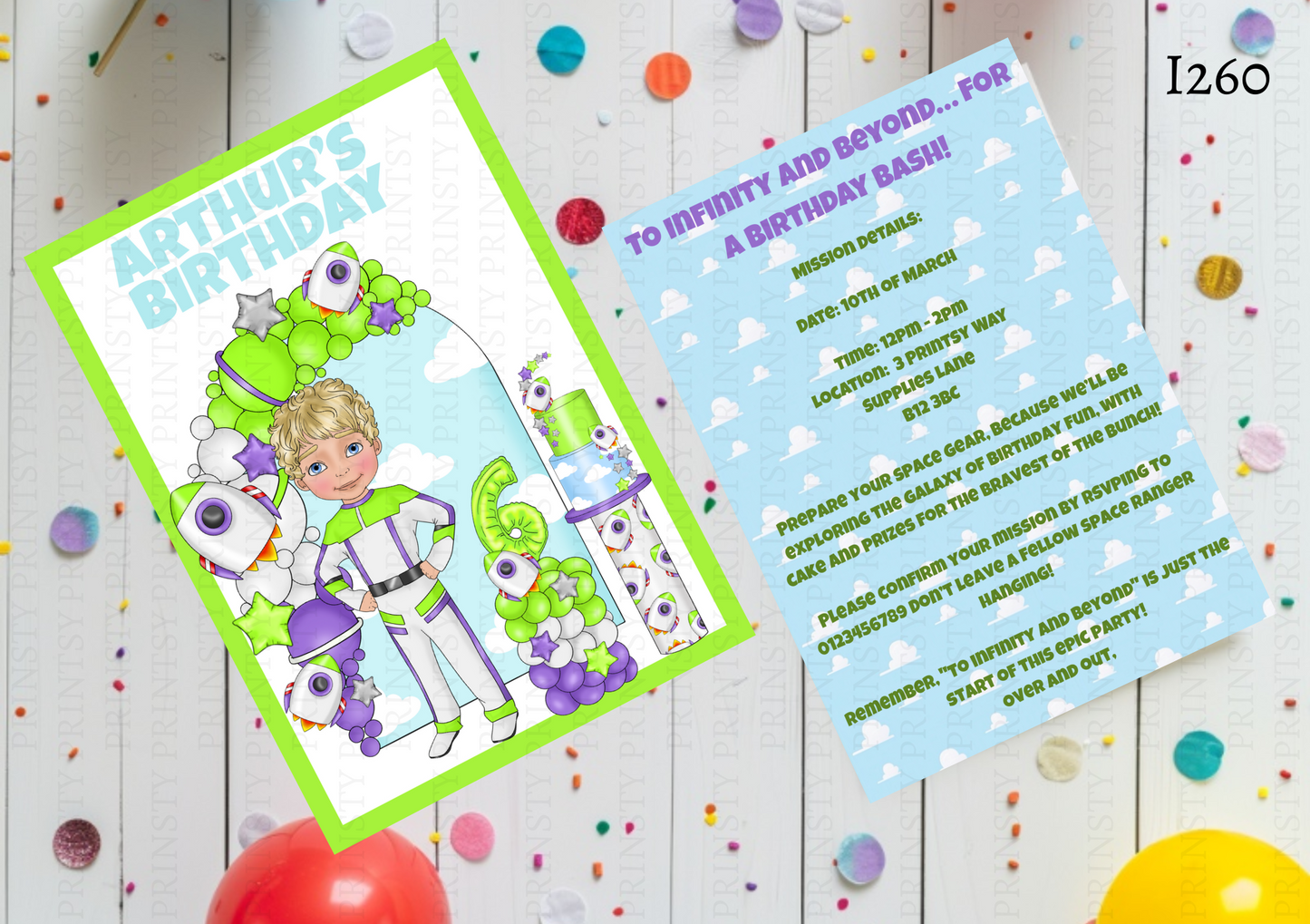 Toy Land Dude Invite