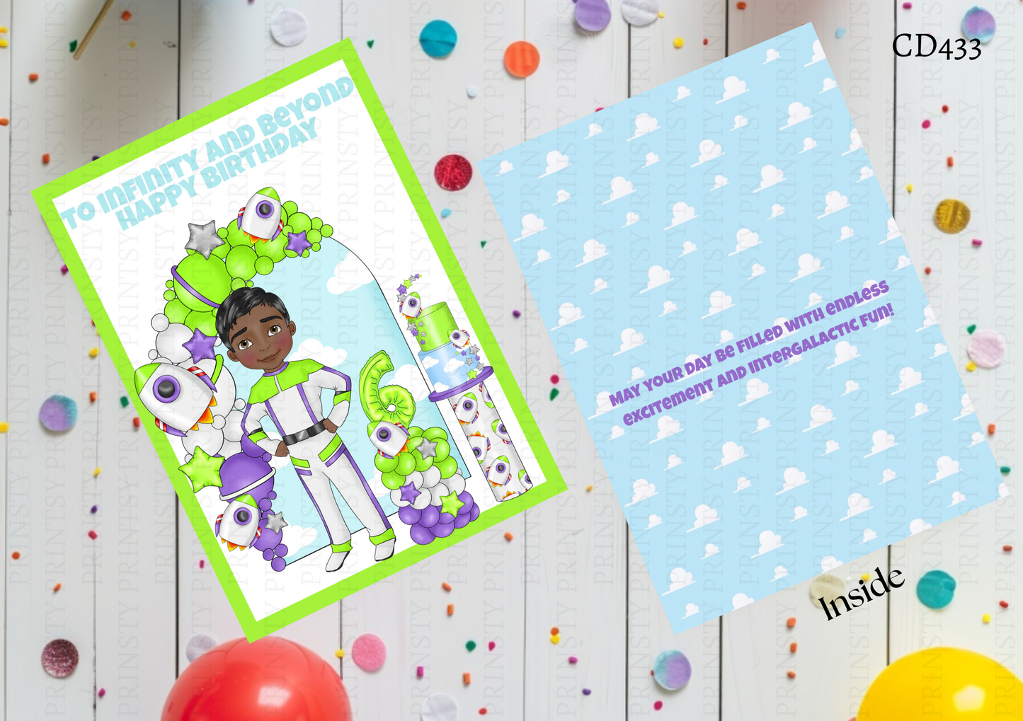 Toy Land Dude Celebration Card