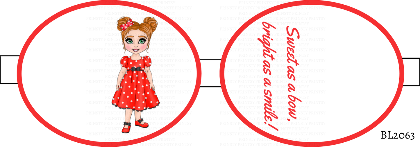 Spotty Dress Dolly Bow Loop