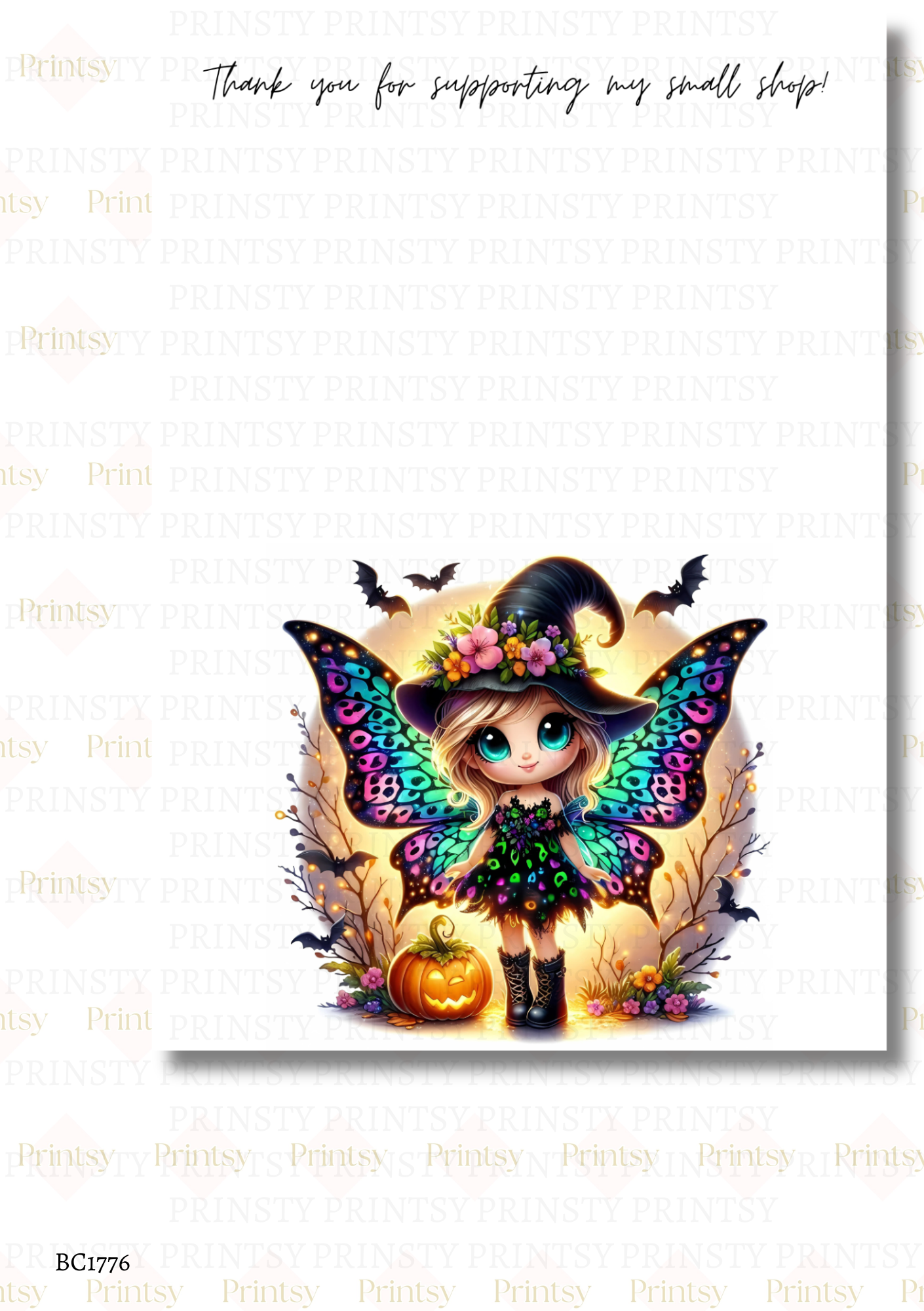 Halloween Fairy Bow Card