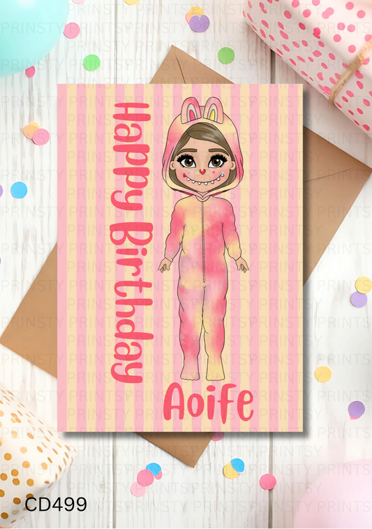 Mini Magic Monster Dolly Celebration Card