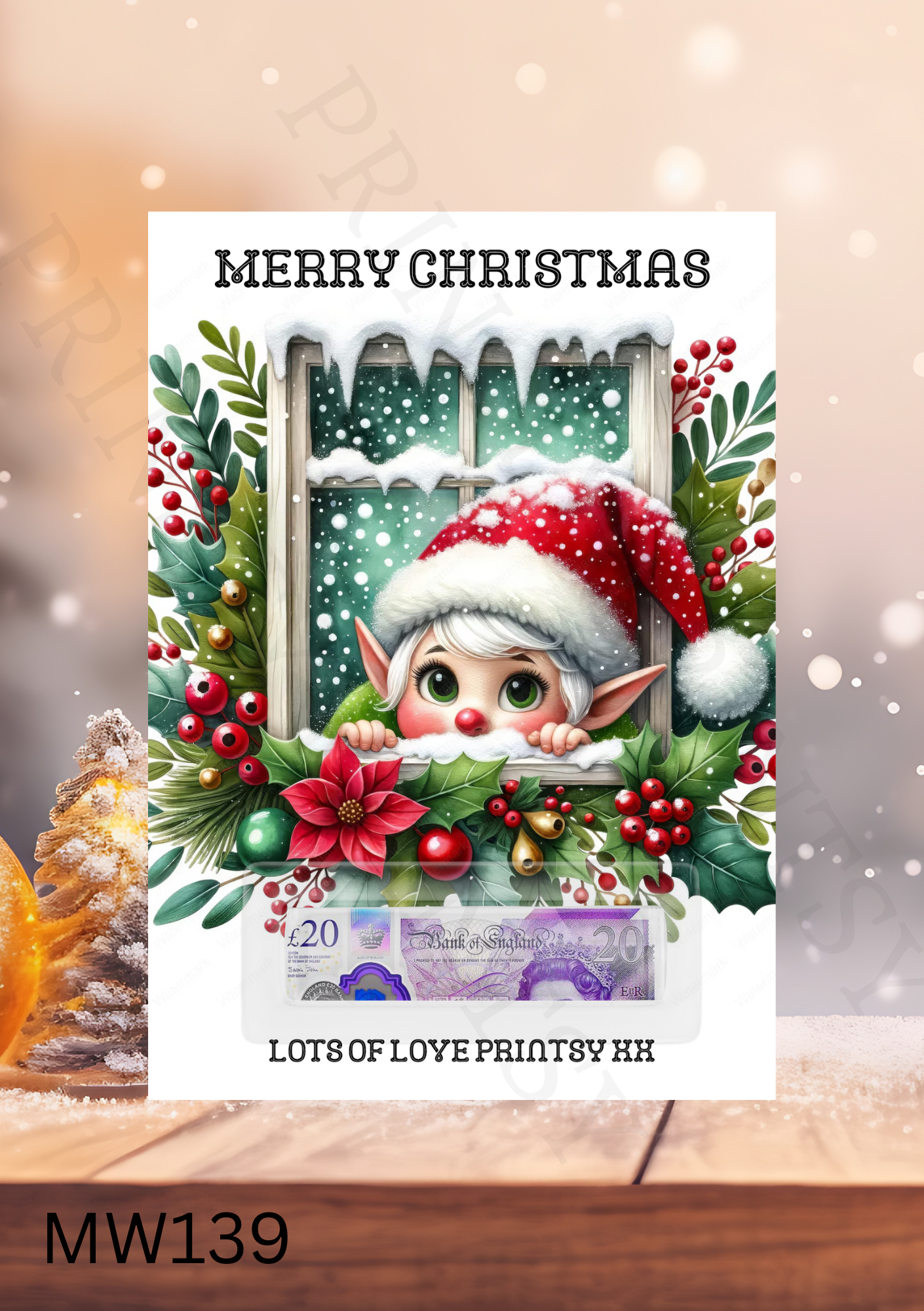 Christmas Money Card