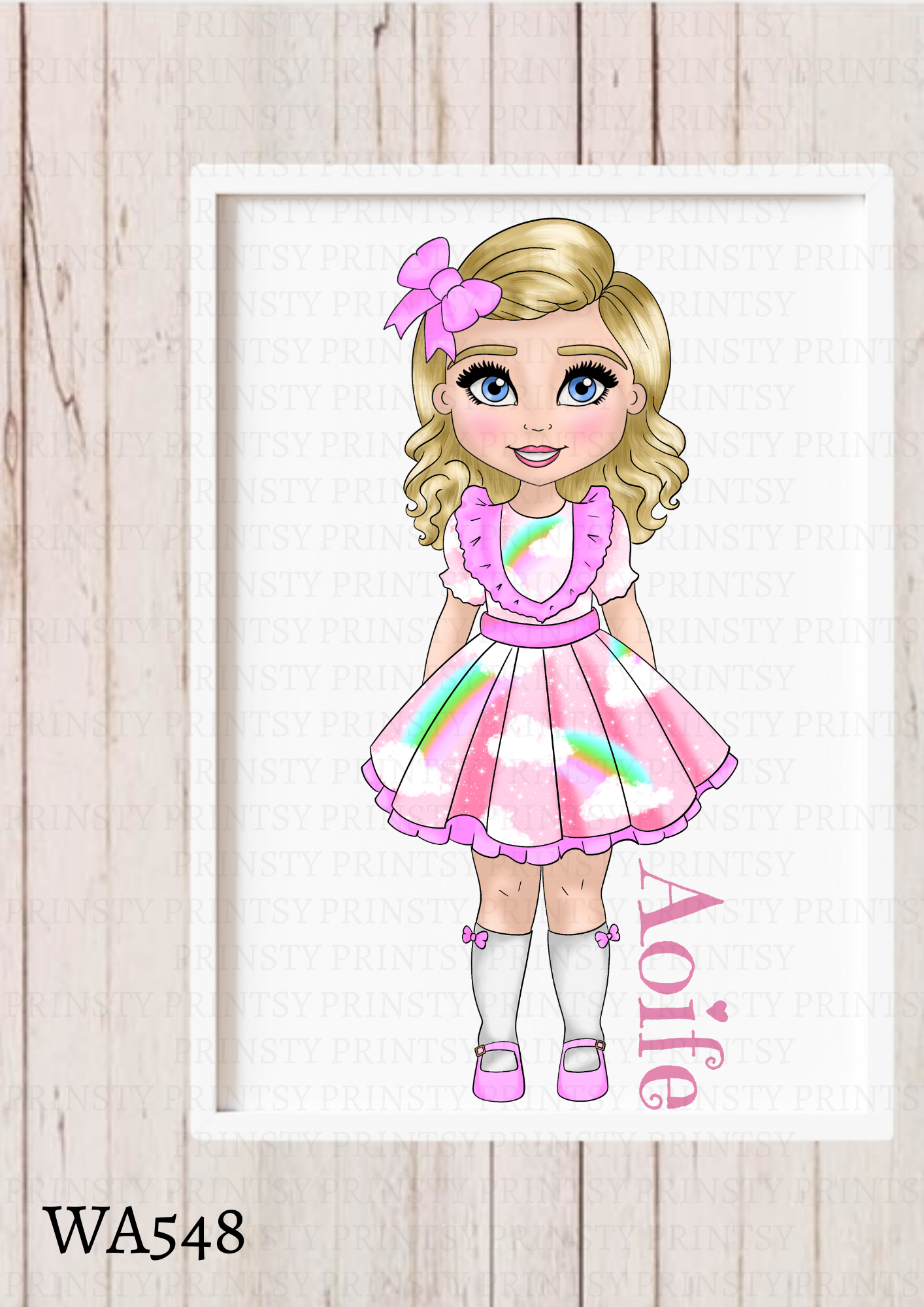 Rainbow Dolly Wall Art