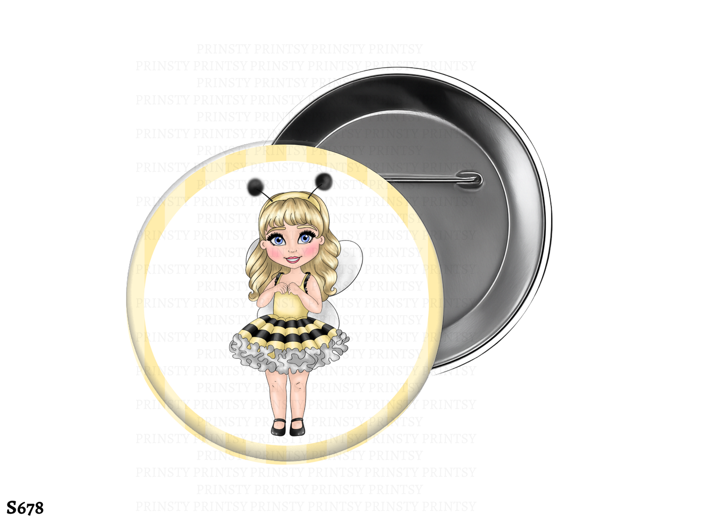Little Honey Bee Dolly BowBitz/Badges