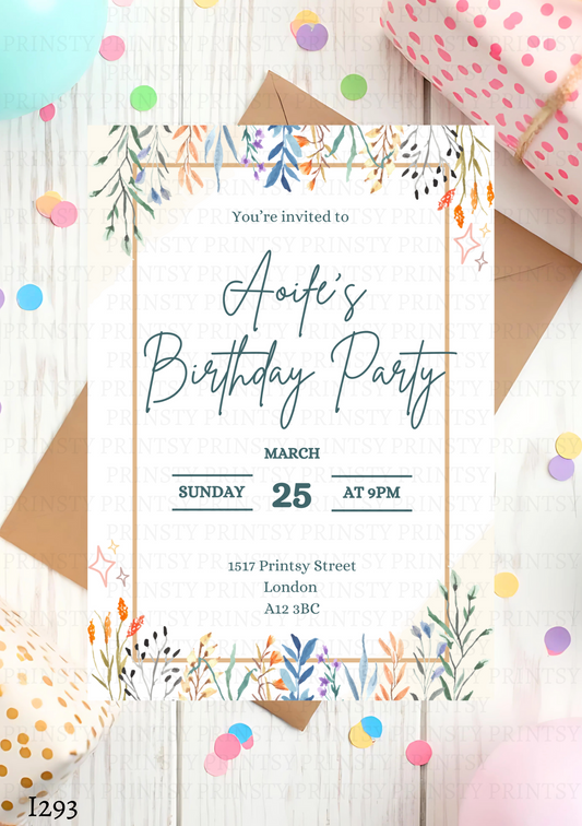 Birthday Party Invite
