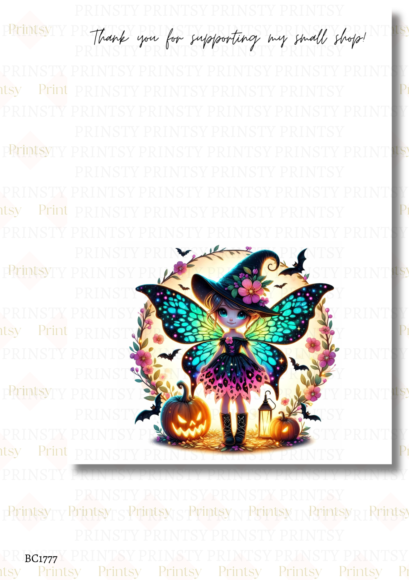 Halloween Fairy Bow Card