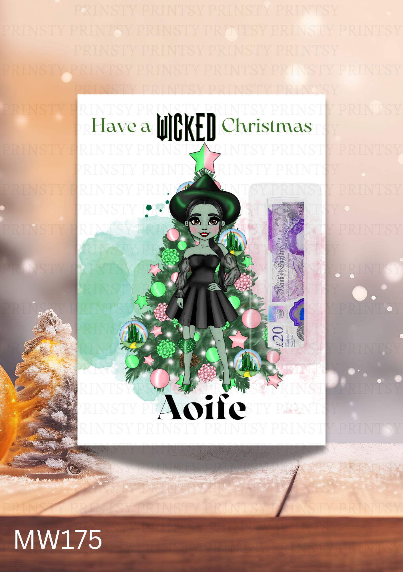 Wicked Christmas Money Card