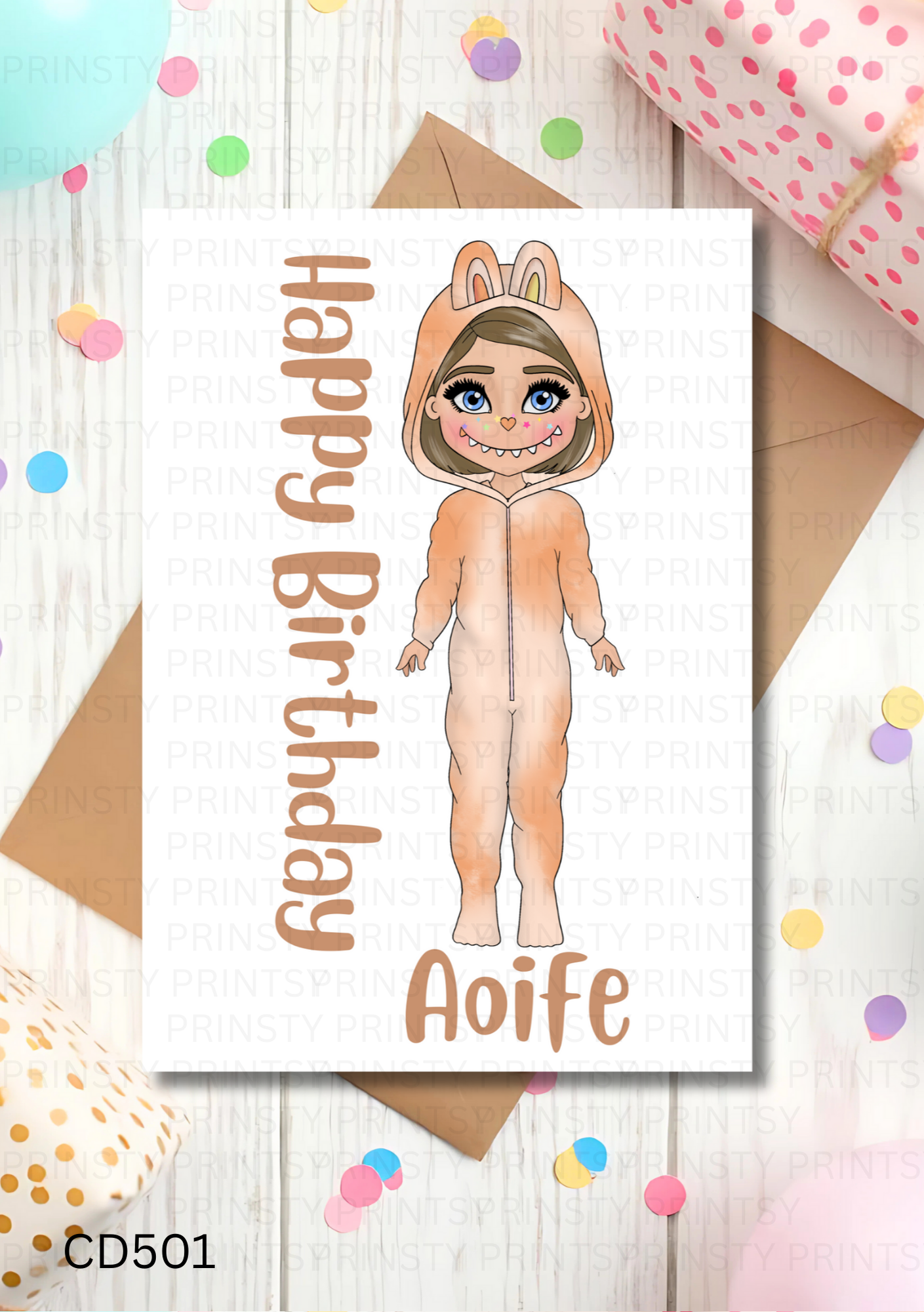 Mini Magic Monster Dolly Celebration Card