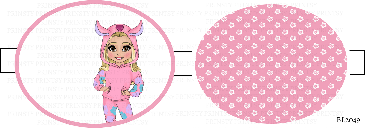 Pink Hawaiian Dolly Bow Loop