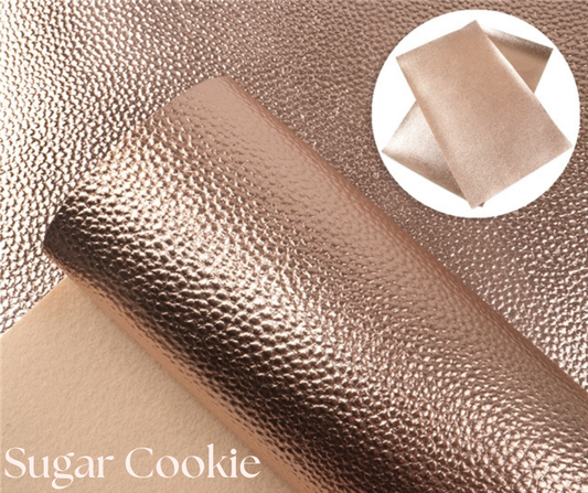 Sugar Cookie Lychee Synthetic Leather Sheet