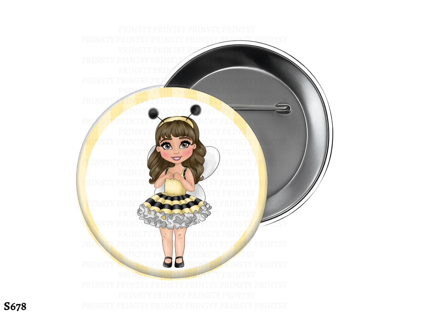 Little Honey Bee Dolly BowBitz/Badges