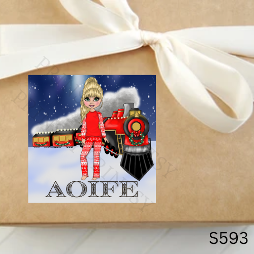 Christmas Dolly Sticker Sheet