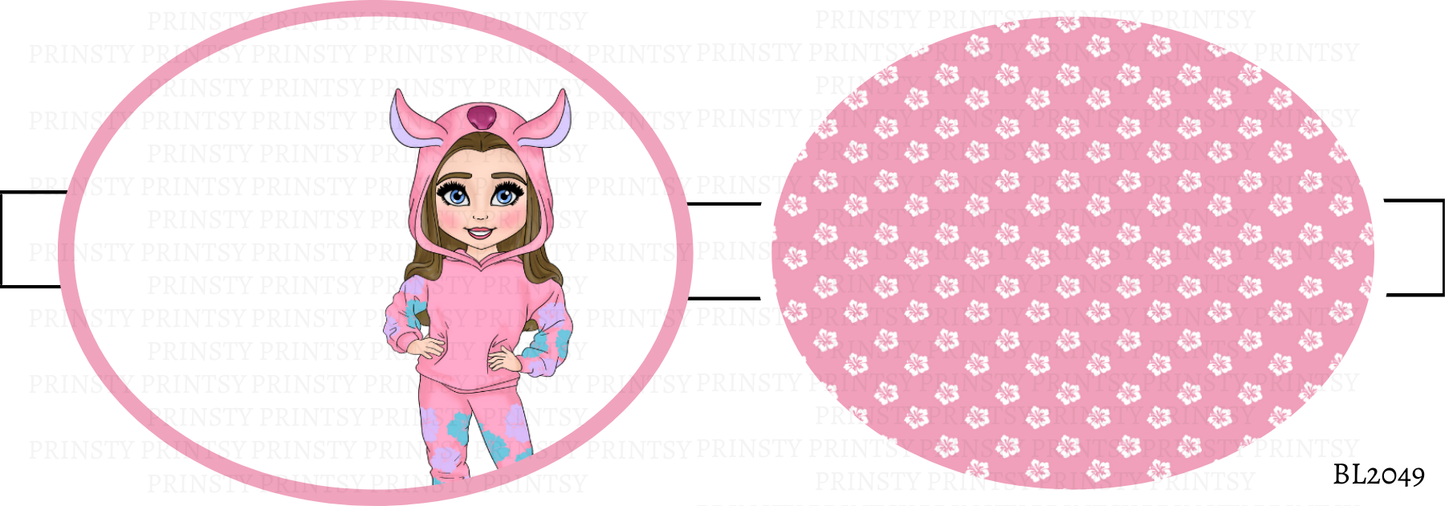 Pink Hawaiian Dolly Bow Loop