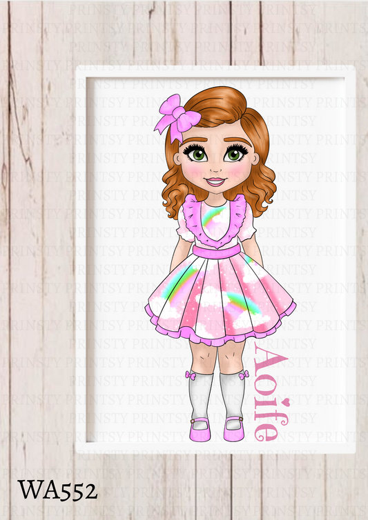 Rainbow Dolly Wall Art