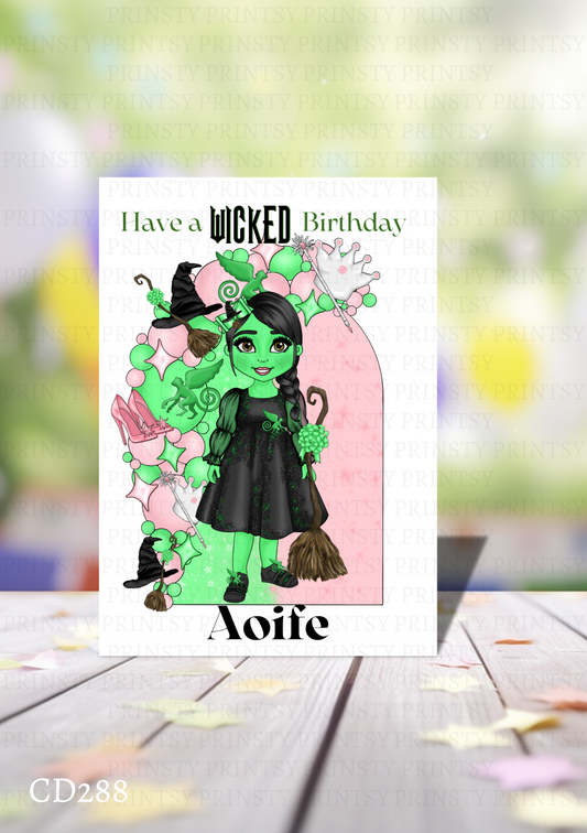 Wicked Birthday Card