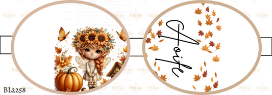Sunflower Autumn Fairy Bow Loop