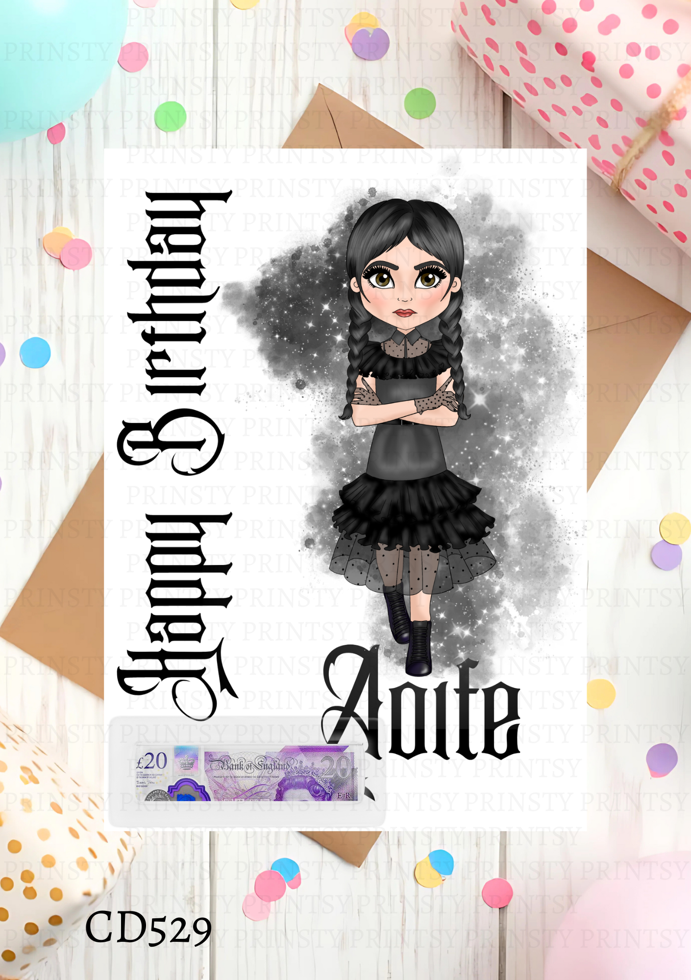 Spooky & Kooky Dolly Money Card
