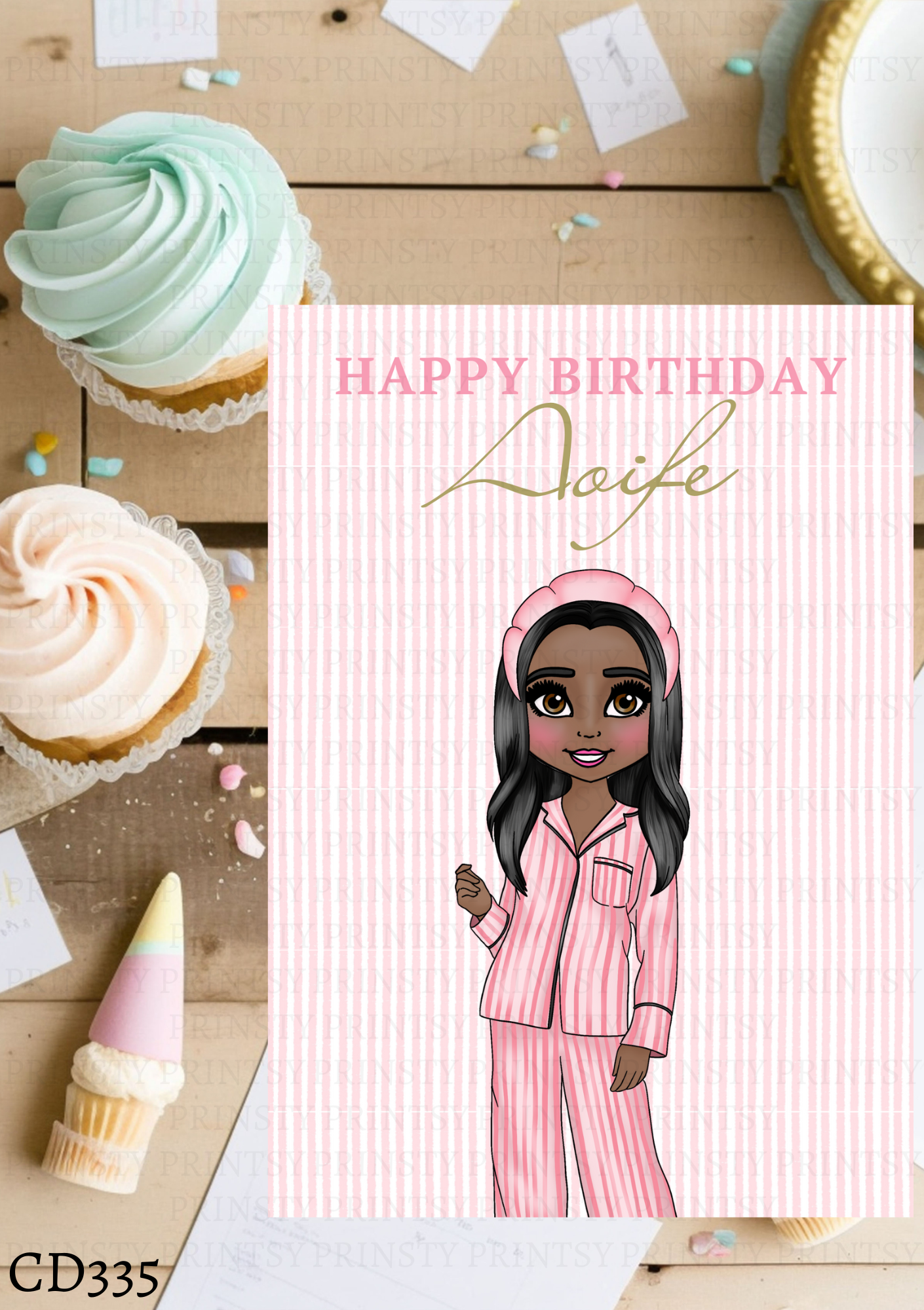 Make Up Dolly Celebration Card