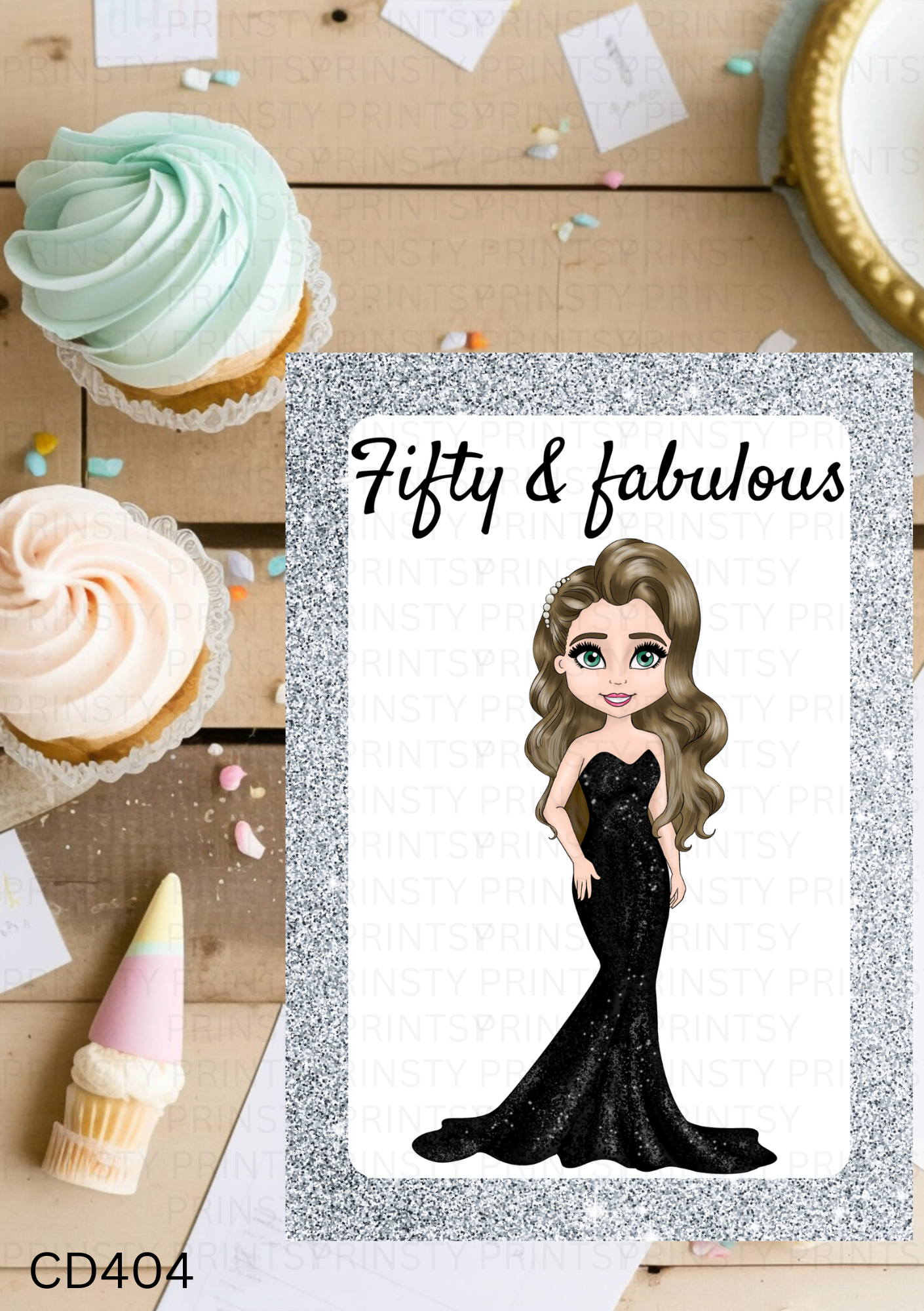 Elegant Dolly Celebration Card