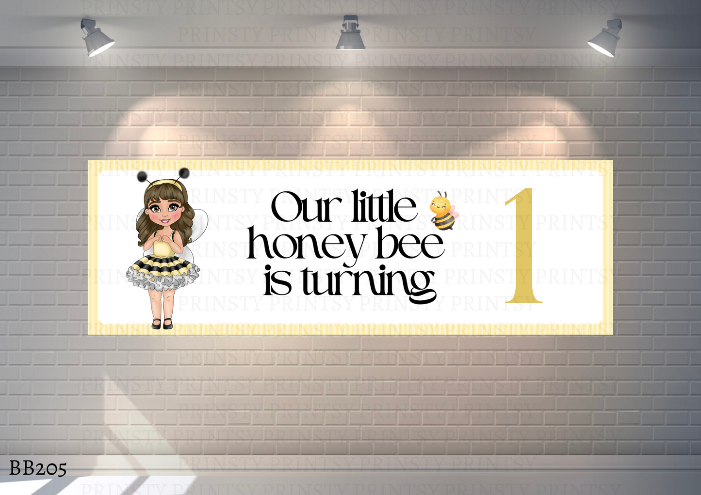 Little Honey Bee Dolly Banner