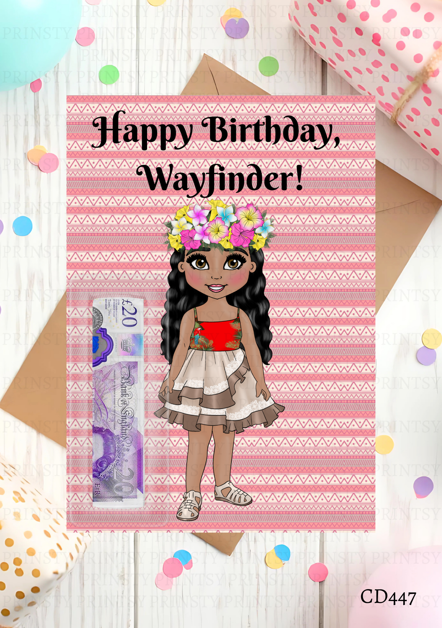 Polynesian Dolly Money Card