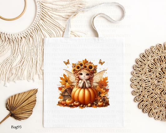 Sunflower Autumn Fairy Tote Bag