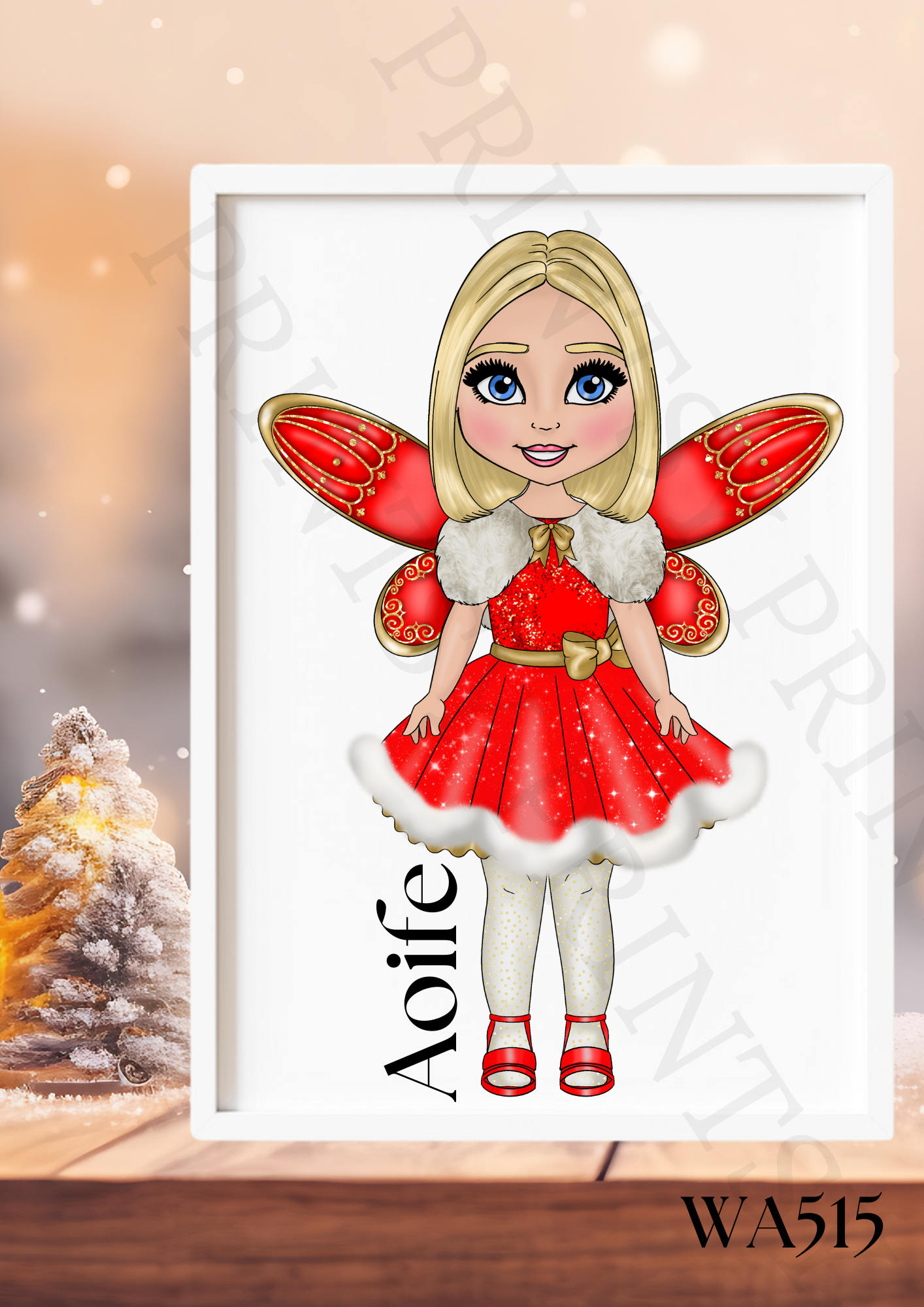 Christmas Fairy Wall Art