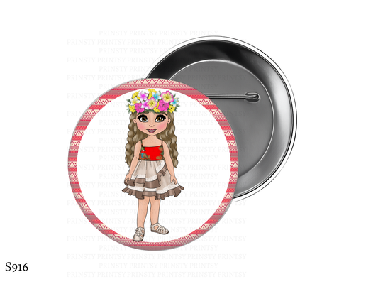 Polynesian Dolly BowBitz/Badges
