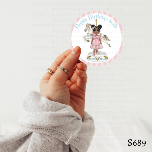 Carousel Dolly Sticker Sheet