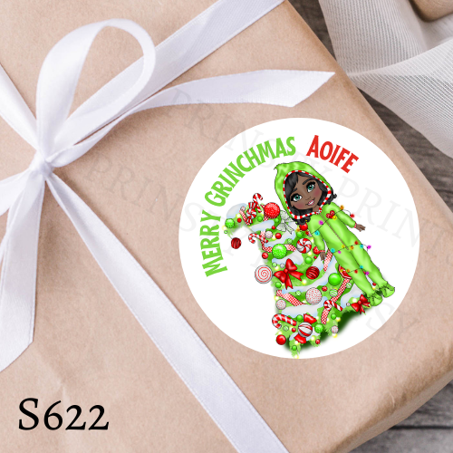 Christmas Dolly Gift Stickers