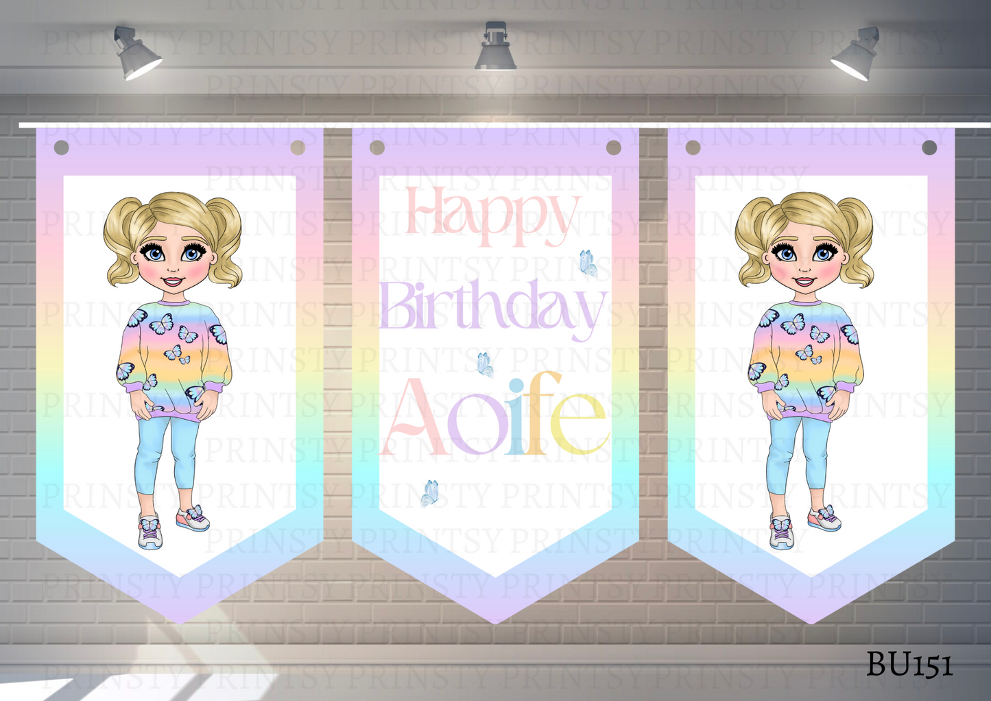 Butterfly Dolly Bunting