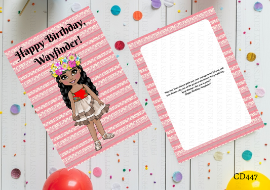 Polynesian Dolly Celebration Card
