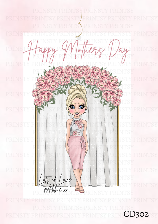 Dolly Mother's Day Gift Label