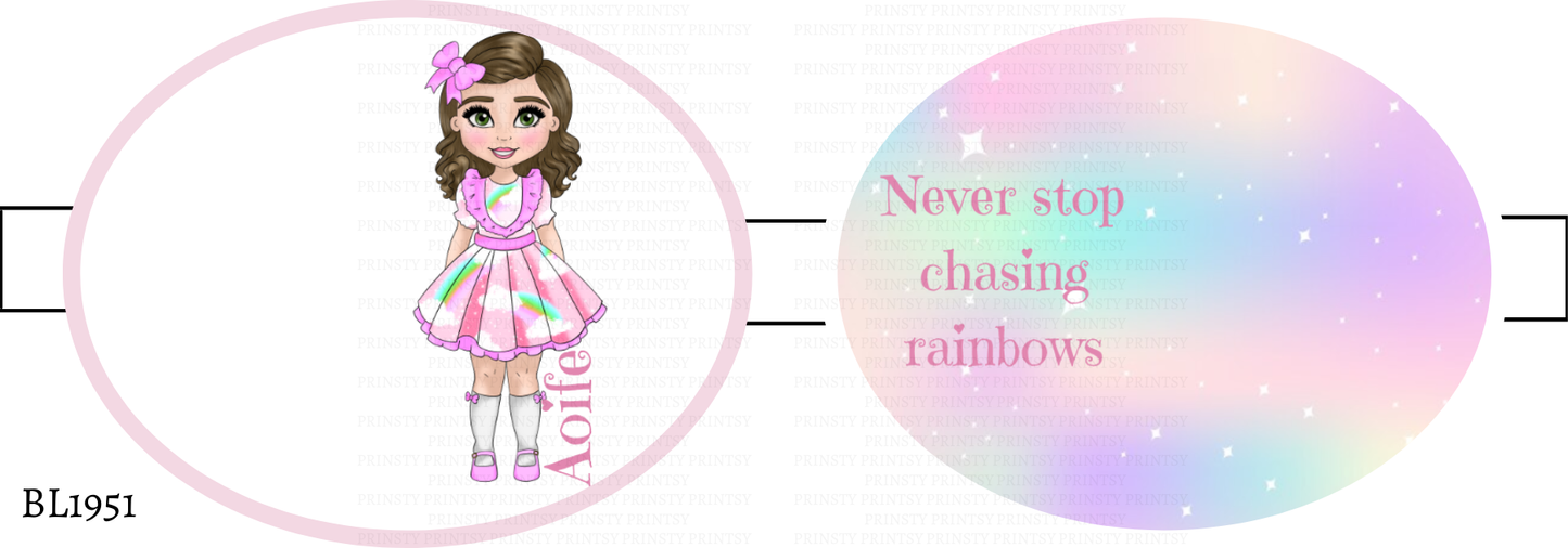 Rainbow Dolly Bow Loop