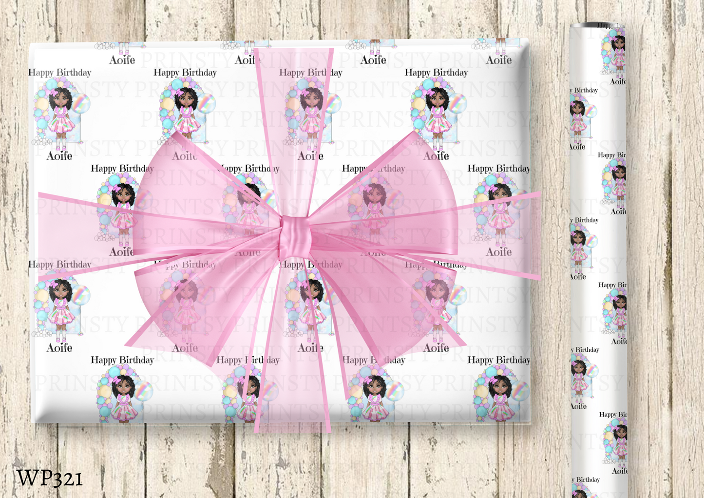 Rainbow Dolly Wrapping Paper